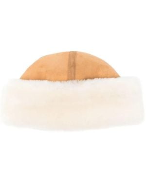 TOTEME Shearling Hat - White