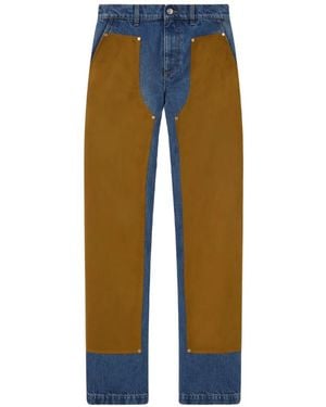 Stella McCartney Vaqueros Rectos A Paneles - Azul