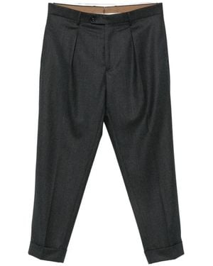 Berwich Chiaia Belt-Loops Trousers - Grey