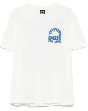 Deus Ex Machina T-Shirt Mit Slogan-Print - Weiß