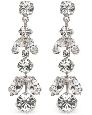 Jennifer Behr Carolena Crystal Earrings - White