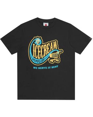 ICECREAM Sunburst Tシャツ - ブラック