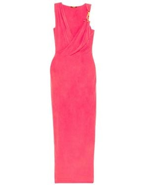 Balmain Draped-Effect Sleeveless Dress - Pink