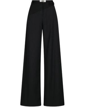 David Koma Buckle Tailored Pants - Black