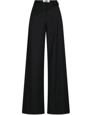 David Koma Buckle Tailored Trousers - Black