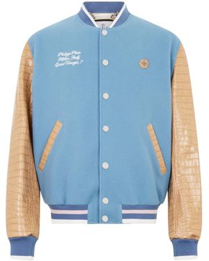 Philipp Plein Bomber Jacket - Blue