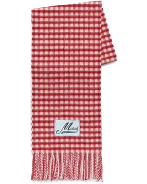 Marni Gingham Scarf - Red