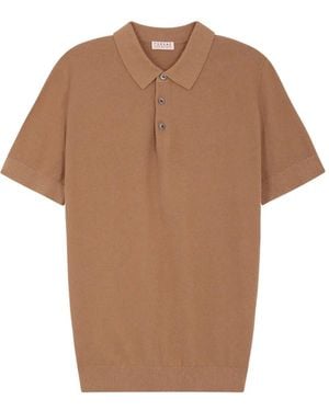 Fursac Short-Sleeve Polo Shirt - Brown