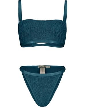 Paramidonna Ava Textured Swimsuit - Blue