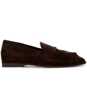 Ash Babe Ruched Penny Loafers - Brown