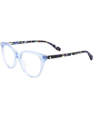 Kate Spade Tortoiseshell-Effect Cat-Eye Glasses - Blue