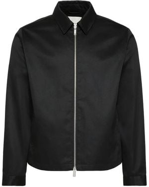 Calvin Klein Zip-Up Shirt Jacket - Black