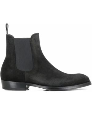 Green George Suede Chelsea Boots - Black