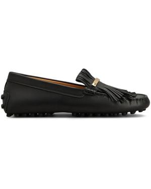 Tod's Leather Loafers - Black