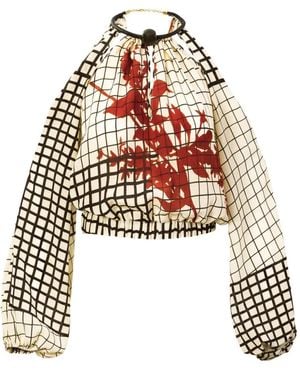 Silvia Tcherassi Elke Floral Blouse - Red
