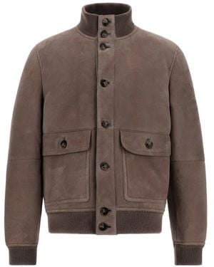 Herno Jacke Aus Wildleder - Braun