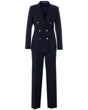 Tagliatore Tailleur À Boutonnière Croisée - Blue