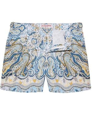 Orlebar Brown Bulldog Fairground Paisley-Print Swim Shorts - Blue