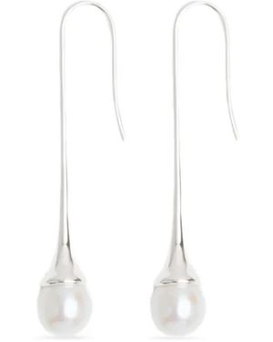 RAGBAG STUDIO Lumora Pearl Drop Earrings - White