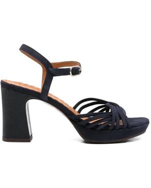 Chie Mihara Keske Suede Sandals - White