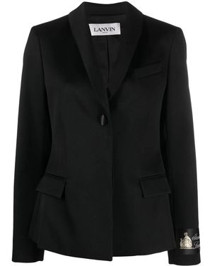 Lanvin Single-Breasted Tailored Jacket - Black