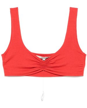 MANURI Gathered Cropped Top