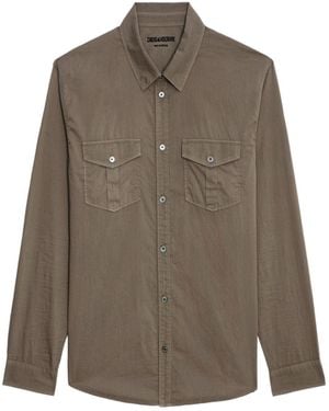 Zadig & Voltaire Thibaut Cotton Shirt - Brown