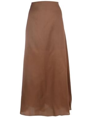 Alberta Ferretti High Waist Rok - Bruin