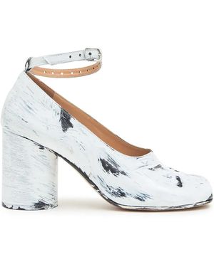 Maison Margiela Tabi Bianchetto 80mm レザーパンプス - ホワイト