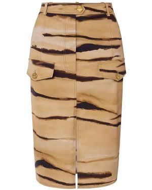 Elisabetta Franchi Midi Skirts - Natural