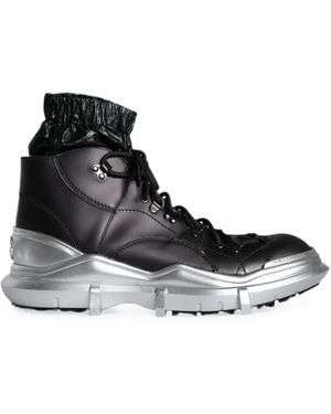 Dolce & Gabbana Galileo Panelled High-Top Trainers - White