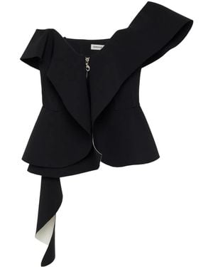 Jonathan Simkhai Desiree Draped Top - Black