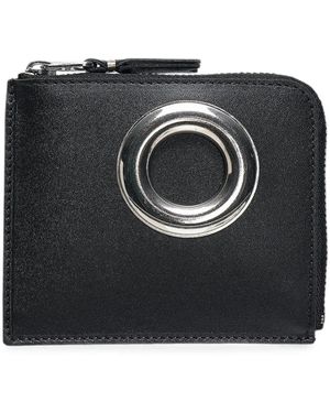 Comme des Garçons Eyelet-Embellished Zip Wallet - Black