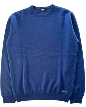 Baldinini Pull En Cachemire À Plaque Logo - Bleu
