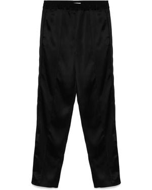 Jil Sander Hose Mit Satineinsatz - Schwarz
