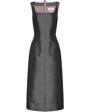 Thom Browne Kleid Mit Eckiger Tasche - Schwarz