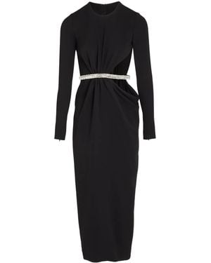 Giambattista Valli Rhinestone Embellished Dress - Black
