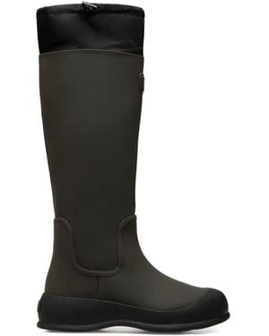 Bally Logo-Appliqué Knee-High Boots - Black