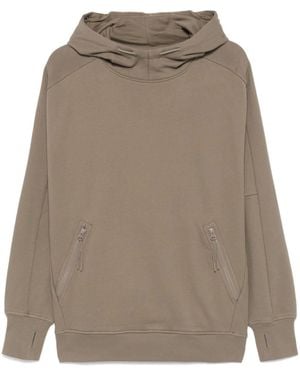 C.P. Company French Terry Cotton Goggles Hoodie - Brown