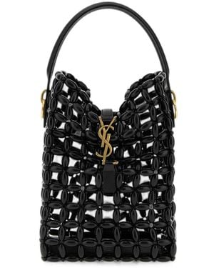 Saint Laurent Le 37 Beaded Tote Bag - Black