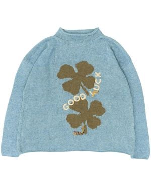 STORY mfg. Organic Cotton Jumper - Blue