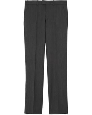 Burberry Sloane Wool Tailored Pants - Black