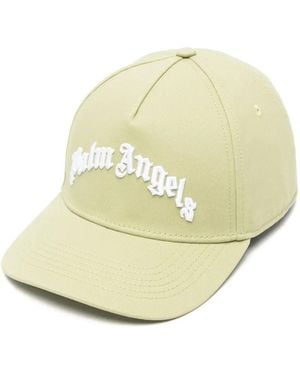 Palm Angels Logo-Embroidered Baseball Cap - Natural