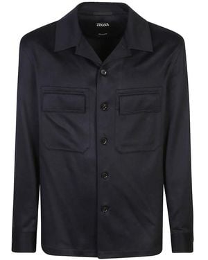 ZEGNA Button-Fastening Shirt - Black