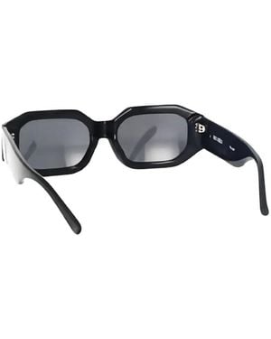 The Attico Geometric-Frame Sunglasses - Black
