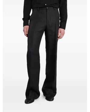 Tagliatore Pressed-Crease Tailored Trousers - Black