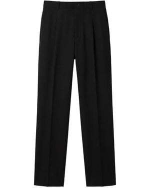 Calvin Klein Regular Broek Met Toelopende Pijpen - Zwart