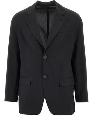 Emporio Armani Single-Breasted Jacket - Black