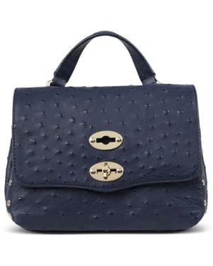 Zanellato Postina Cactus Tote Bag - Blue