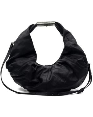 Vic Matié Gathered-Detail Tote Bag - Black